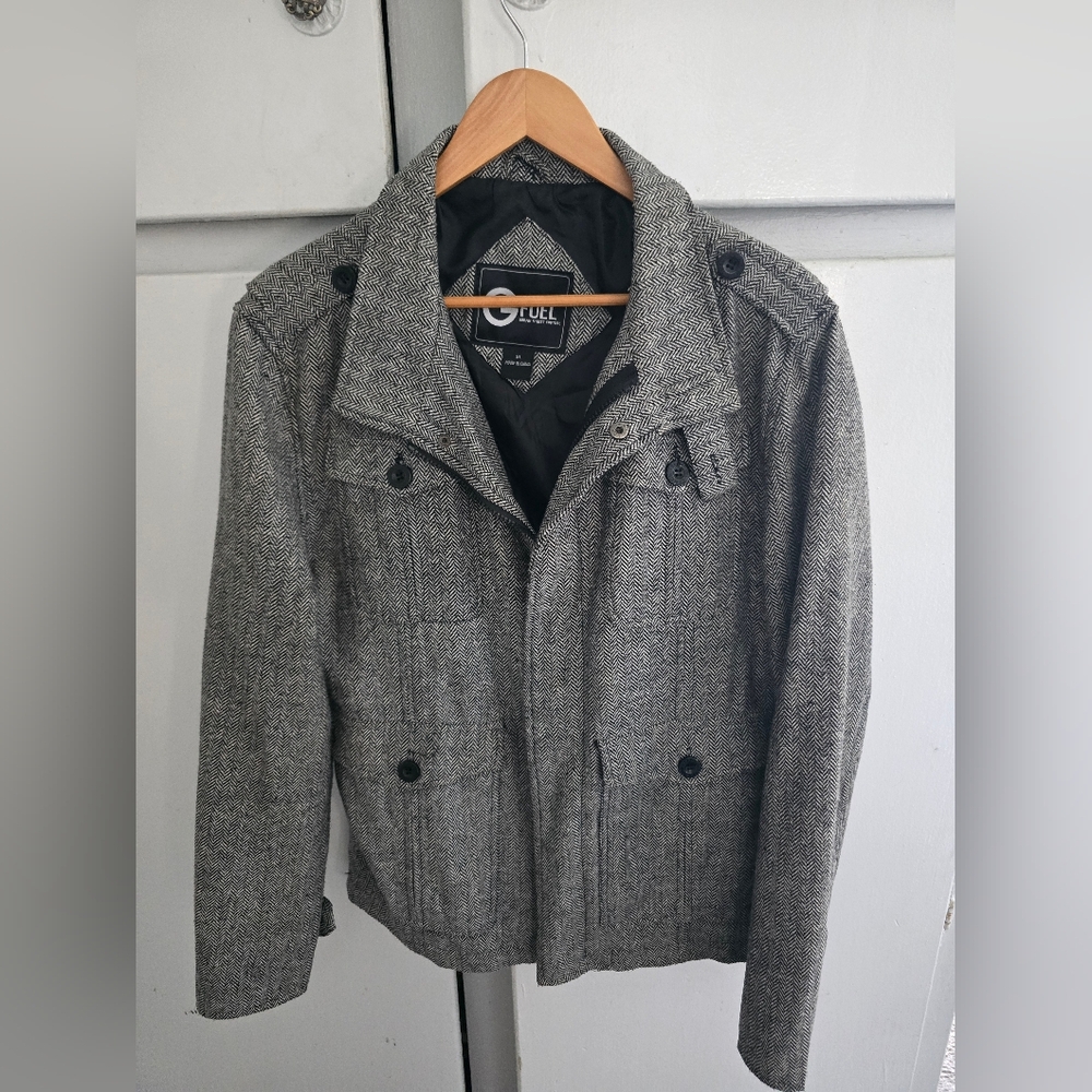 Men's Gray Wool Jacket